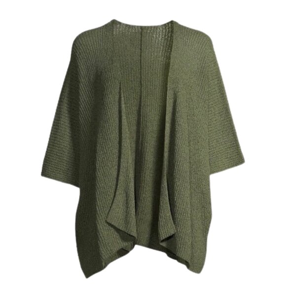 3/$30 Knit Open Cardigan, Green - Picture 6 of 9